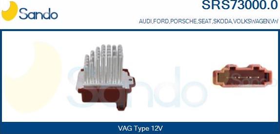 Sando SRS73000.0 - Rezistors, Salona ventilators ps1.lv