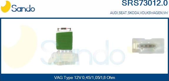 Sando SRS73012.0 - Rezistors, Salona ventilators ps1.lv