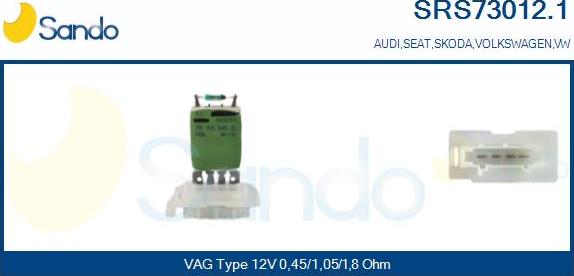 Sando SRS73012.1 - Rezistors, Salona ventilators ps1.lv