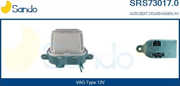 Sando SRS73017.0 - Rezistors, Salona ventilators ps1.lv