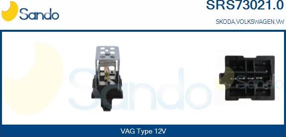 Sando SRS73021.0 - Rezistors, Salona ventilators ps1.lv