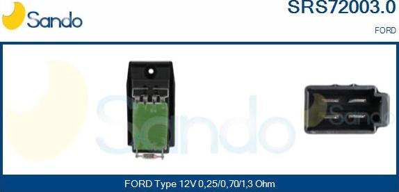 Sando SRS72003.0 - Rezistors, Salona ventilators ps1.lv