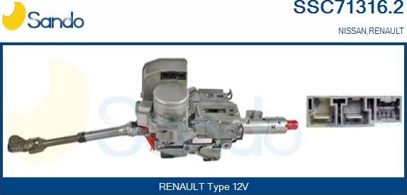 Sando SSC71316.2 - Stūres statne ps1.lv