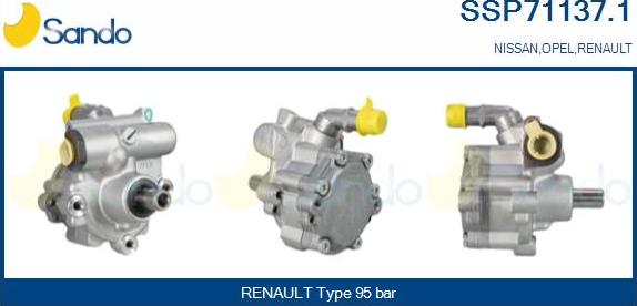 Sando SSP71137.1 - Hidrosūknis, Stūres iekārta ps1.lv