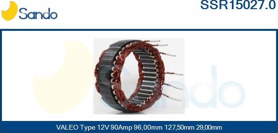 Sando SSR15027.0 - Stators, Ģenerators ps1.lv