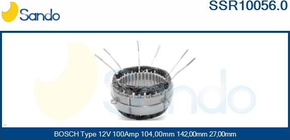 Sando SSR10056.0 - Stators, Ģenerators ps1.lv