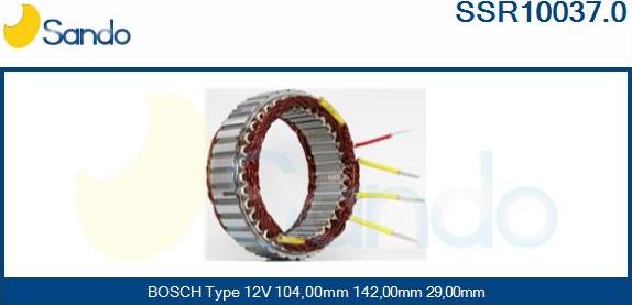 Sando SSR10037.0 - Stators, Ģenerators ps1.lv