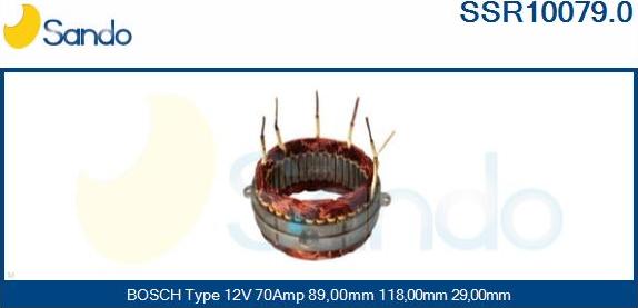 Sando SSR10079.0 - Stators, Ģenerators ps1.lv