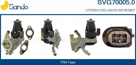 Sando SVG70005.0 - Izpl. gāzu recirkulācijas vārsts ps1.lv