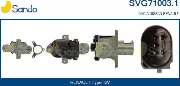 Sando SVG71003.1 - Izpl. gāzu recirkulācijas vārsts ps1.lv