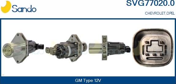 Sando SVG77020.0 - Izpl. gāzu recirkulācijas vārsts ps1.lv