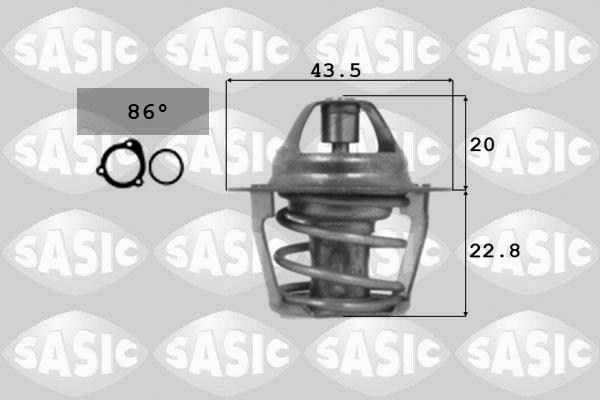 Sasic 9000106 - Termostats, Dzesēšanas šķidrums ps1.lv