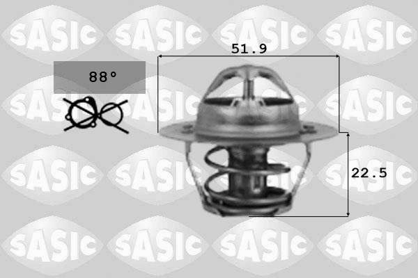 Sasic 9000124 - Termostats, Dzesēšanas šķidrums ps1.lv