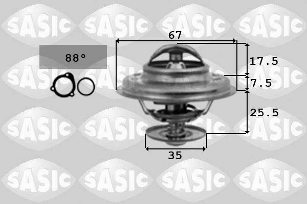 Sasic 9000335 - Termostats, Dzesēšanas šķidrums ps1.lv