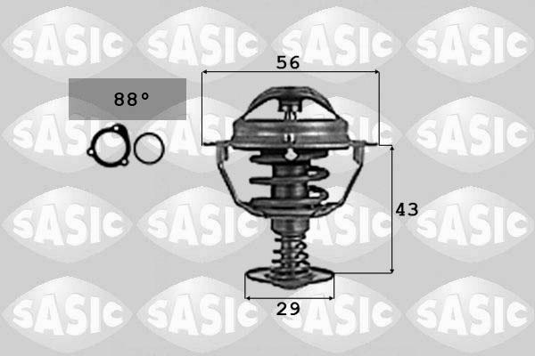 Sasic 9000724 - Termostats, Dzesēšanas šķidrums ps1.lv