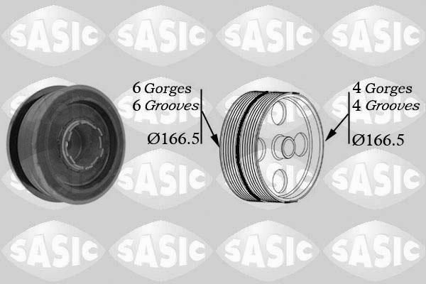 Sasic 9001808 - Piedziņas skriemelis, Kloķvārpsta ps1.lv