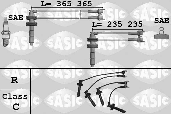 Sasic 9284015 - Augstsprieguma vadu komplekts ps1.lv