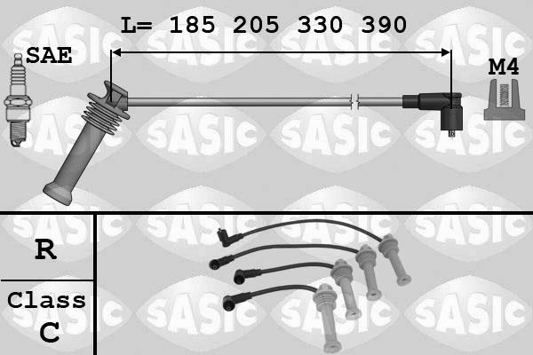 Sasic 9286043 - Augstsprieguma vadu komplekts ps1.lv