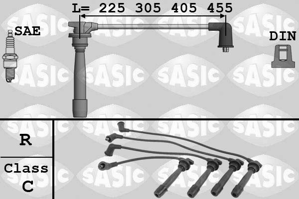 Sasic 9286051 - Augstsprieguma vadu komplekts ps1.lv