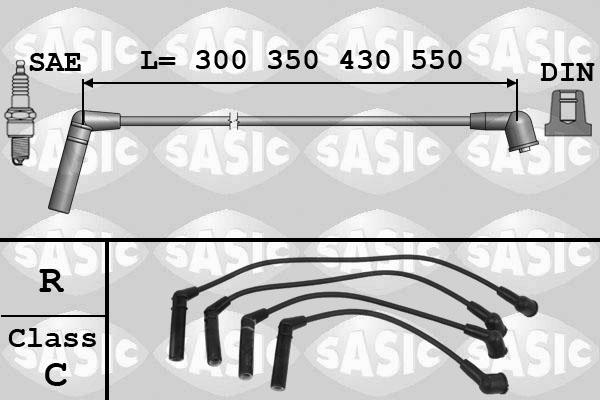 Sasic 9286007 - Augstsprieguma vadu komplekts ps1.lv