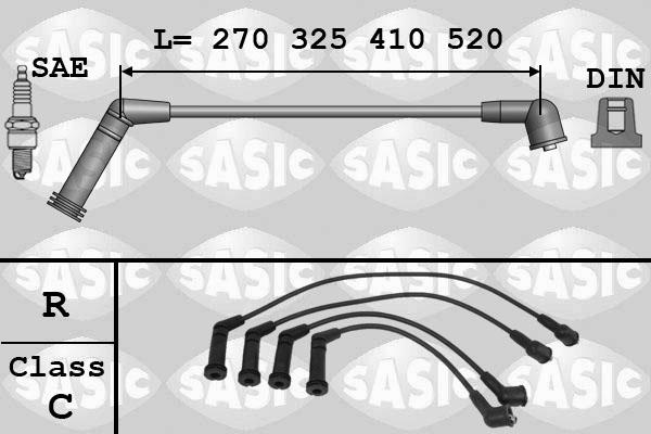 Sasic 9286077 - Augstsprieguma vadu komplekts ps1.lv