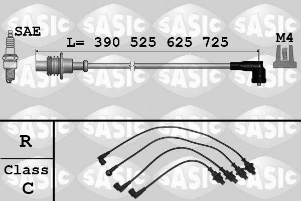 Sasic 9280001 - Augstsprieguma vadu komplekts ps1.lv