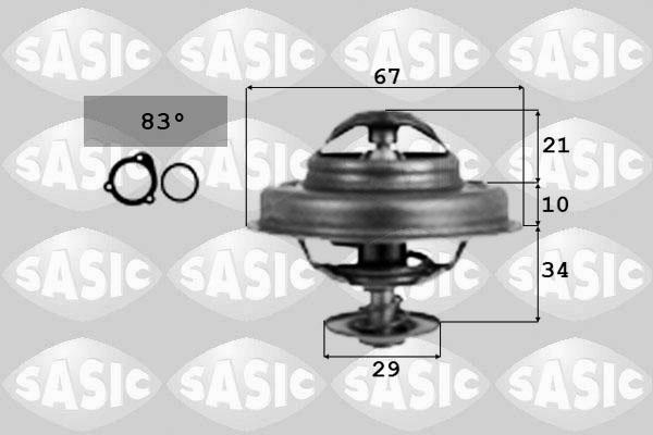 Sasic 4000368 - Termostats, Dzesēšanas šķidrums ps1.lv