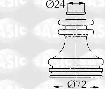 Sasic 4003449 - Putekļusargs, Piedziņas vārpsta ps1.lv