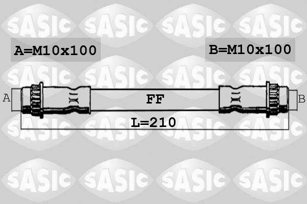 Sasic 6604040 - Bremžu šļūtene ps1.lv