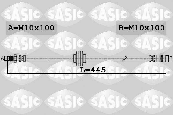 Sasic 6604041 - Bremžu šļūtene ps1.lv