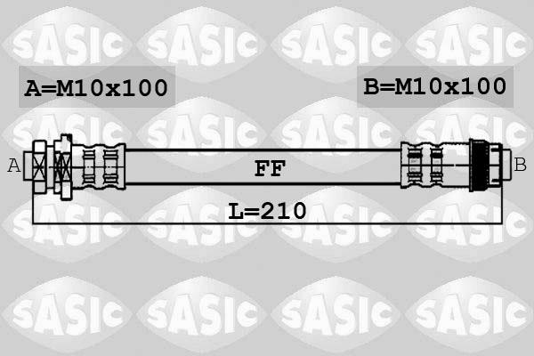 Sasic 6604018 - Bremžu šļūtene ps1.lv