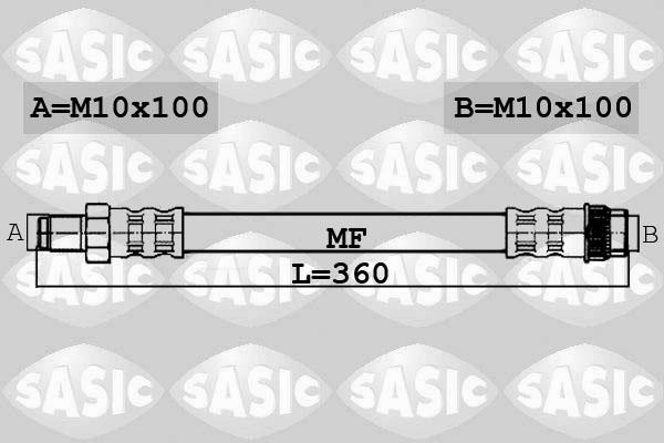 Sasic 6604039 - Bremžu šļūtene ps1.lv