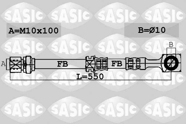 Sasic 6606099 - Bremžu šļūtene ps1.lv