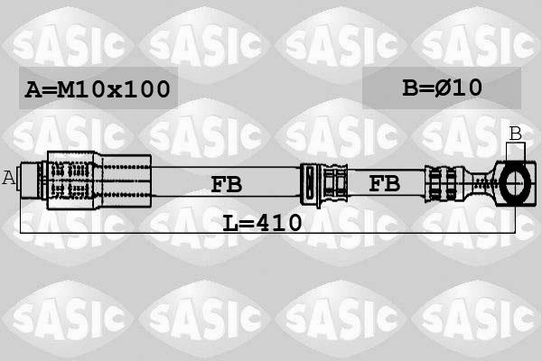 Sasic 6606044 - Bremžu šļūtene ps1.lv