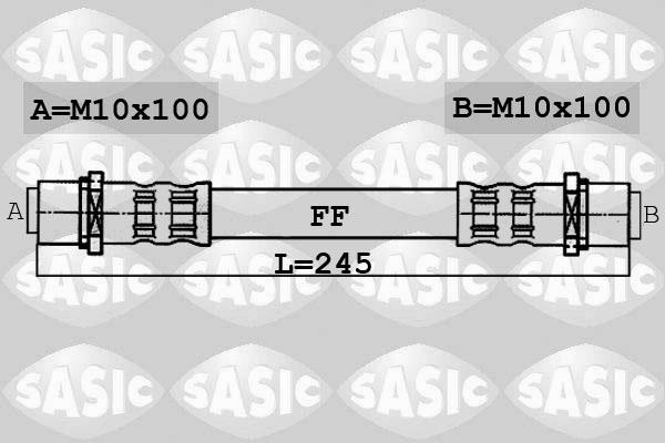 Sasic 6606045 - Bremžu šļūtene ps1.lv