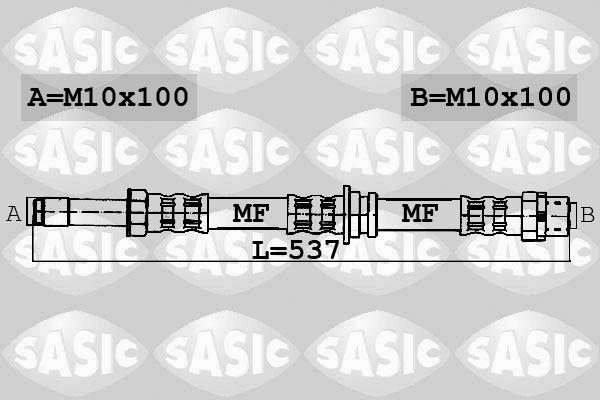 Sasic 6606040 - Bremžu šļūtene ps1.lv