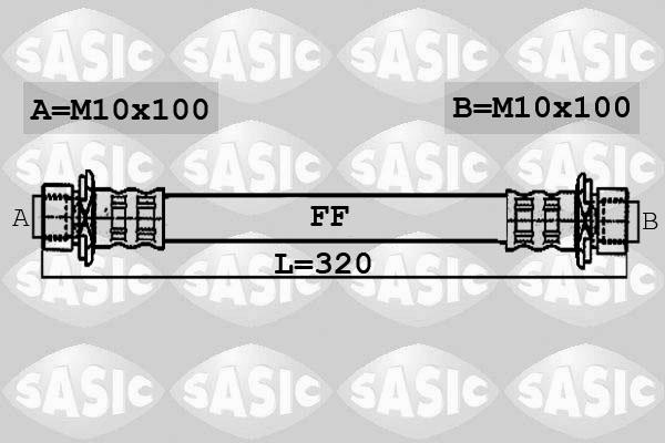 Sasic 6606059 - Bremžu šļūtene ps1.lv