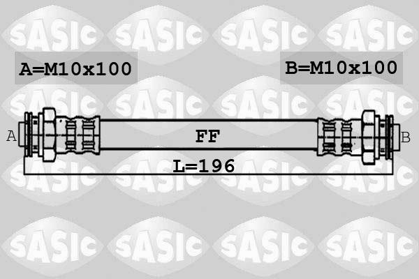 Sasic 6606069 - Bremžu šļūtene ps1.lv