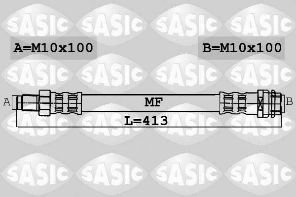 Sasic 6606007 - Bremžu šļūtene ps1.lv