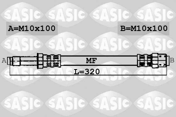 Sasic 6606019 - Bremžu šļūtene ps1.lv