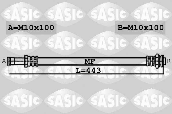 Sasic 6606011 - Bremžu šļūtene ps1.lv