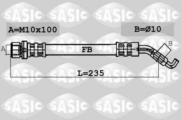 Sasic 6606089 - Bremžu šļūtene ps1.lv