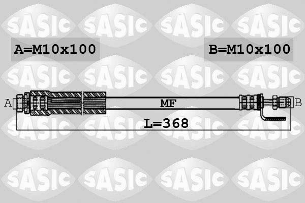 Sasic 6606080 - Bremžu šļūtene ps1.lv