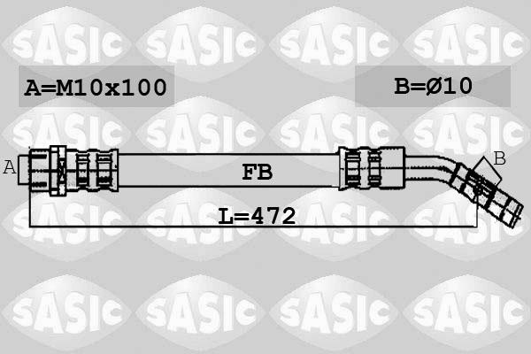 Sasic 6606081 - Bremžu šļūtene ps1.lv