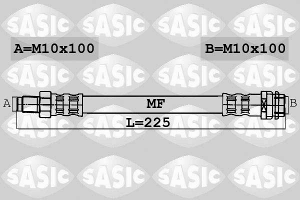 Sasic 6606078 - Bremžu šļūtene ps1.lv