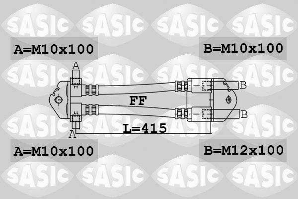 Sasic 6606195 - Bremžu šļūtene ps1.lv