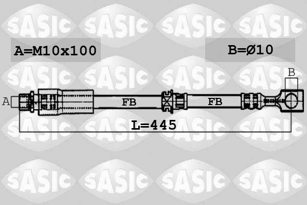 Sasic 6606193 - Bremžu šļūtene ps1.lv