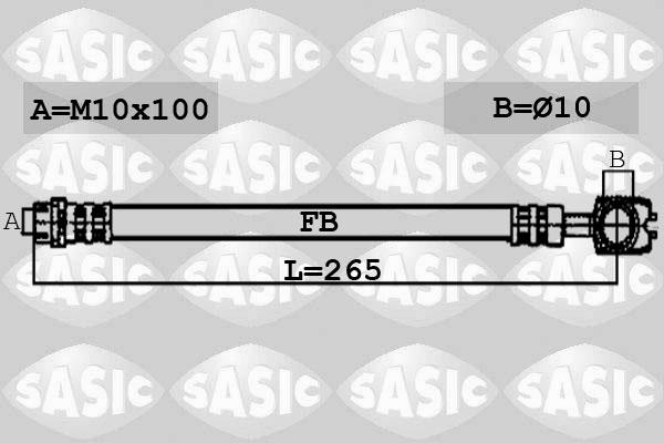 Sasic 6606105 - Bremžu šļūtene ps1.lv