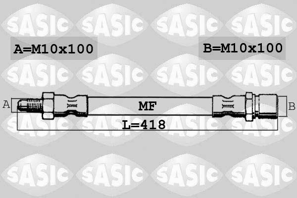 Sasic 6606122 - Bremžu šļūtene ps1.lv