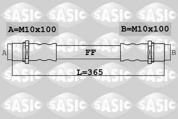 Sasic 6606242 - Bremžu šļūtene ps1.lv